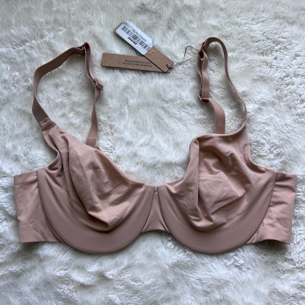 Skims Smoothing Intimates Full Coverage Bra Clay BA-PLG-2610 Womens Size 34B NWT